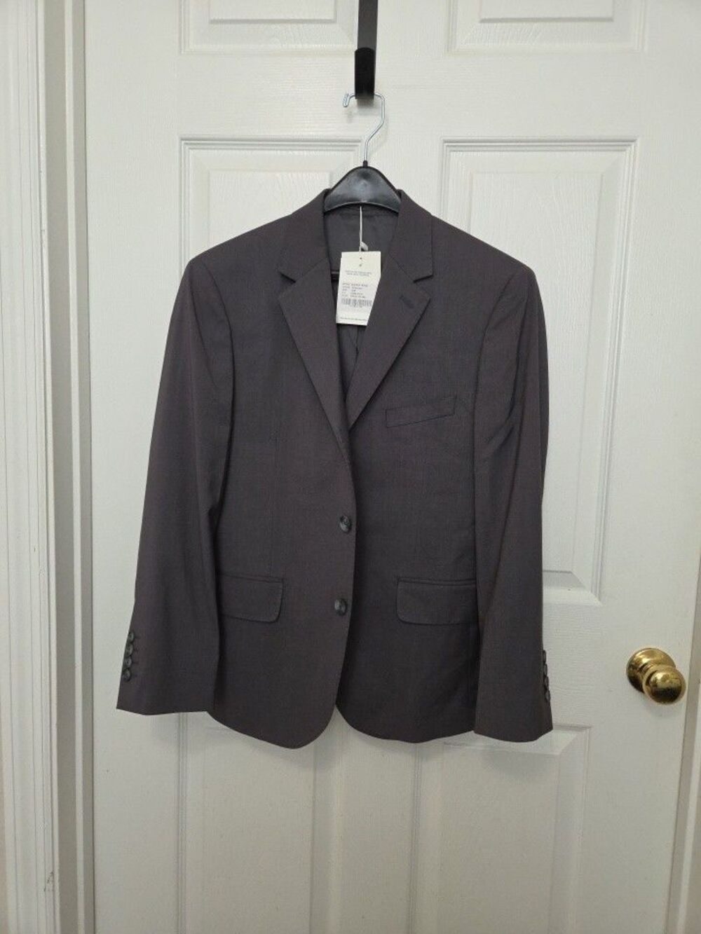 Birdy Grey Men’s Slim Fit 2-Piece Suit Charcoal Jacket 36S Pants 28x30 NWT
